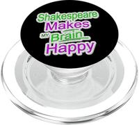 Shakespeare invecchiato rende felice il cervello slogan umoristico PopSockets PopGrip per MagSafe