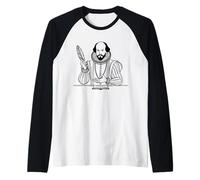 Shakespeare Linia d'Arte Intellettuale Maglia con Maniche Raglan