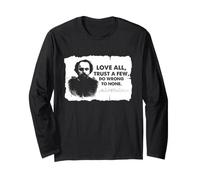 Shakespeare Love all Trust A Few Citazione Bardo Letteratura Maglia a Manica