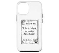Shakespeare Play King Richard III Citazione, A Horse, A Horse Custodia per iPhone 12/12 Pro