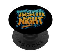 Shakespeare Play Meme del titolo della commedia della dodicesima notte angosciato PopSockets PopGrip Adesivo