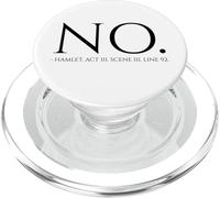 Shakespeare Quote Hamlet - No - Letteratura inglese britannica PopSockets PopGrip per MagSafe