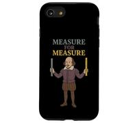 Shakespeare - Righello metrico imperiale con misurazione invecchiata Custodia per iPhone SE (2020) / 7/8