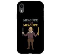 Shakespeare - Righello metrico imperiale con misurazione invecchiata Custodia per iPhone XR