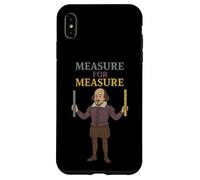 Shakespeare - Righello metrico imperiale con misurazione invecchiata Custodia per iPhone XS Max