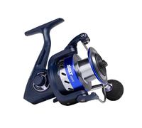 Shakespeare Mulinello da spinning SALT - Sistema liscio a 6 cuscinetti, doppia bobina in alluminio anodizzato, impugnatura CNC, filo di cauzione grande per la pesca in acqua salata - 2000