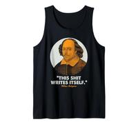 Shakespeare Scrittore Umorismo Letterario Bard Citazione Scrive Se Stesso Canotta