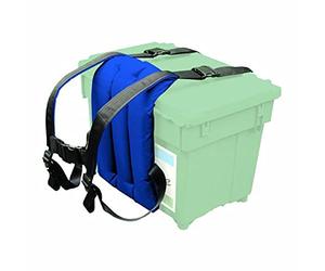 Shakespeare Seatbox Sherpa- Porta Contenitore da Pesca, colore: Blu
