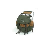 Shakespeare Folding Stool with Backpack, Sedie Unisex-Adulto, Marrone/Verde, 100kg
