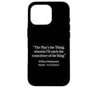 Shakespeare Shirt The Play's The Thing Shakespeare Citazione Custodia per iPhone 16 Pro