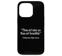 Shakespeare Una notte di mezza estate Sogno Shakespeare Citazione Custodia per iPhone 13 Pro