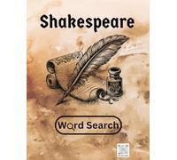 Shakespeare Word Search Book For Adults, Large Print: 50 Puzzles