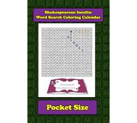 Shakespearean Insults: Word Search Coloring Calendar, Pocket Size