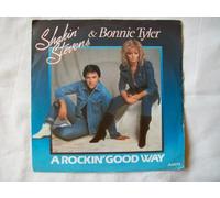 SHAKIN' STEVENS & BONNIE TYLER A Rockin' Good Way 7"