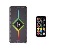 ShakingTank ARGB e PWM HUB 9 PortsFor A-RGB & PWM Case Fan Hub con controller e SATA Power Input, backplane magnetico Splitter 5V/3PIN ARGB Case Fan Hub Adapter PWM ARGB Fan