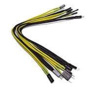 Shakmods - Cavo di prolunga per altoparlanti a LED, per risistemazione dell'alimentazione del pannello frontale, 30 cm, colore: giallo e nero