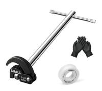 Shall Chiave per lavabo da 28,9 cm, chiave regolabile per lavandino, chiave per dado rubinetto completamente lucidata, con capacità ganasce da 3/8" a 1-1/4" per spazi difficili da raggiungere