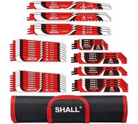 SHALL Lame per sega alternativa (34 pezzi) Kit di lame per sega sostitutiva in acciaio al carburo per potatura di alberi, per legno, metallo e plastica, con custodia