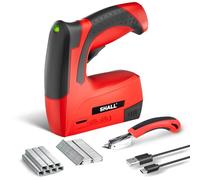 SHALL Set chiodatrice/fissatrice a batteria da 4 V (2 in 1), cucitrice decorativa a batteria con 2500 punti, cucitrice elettrica 2 in 1