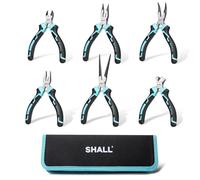 SHALL Set di 6 mini pinze con custodia