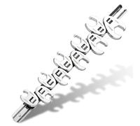 Shall Set di chiavi per dadi svasati da 3/8", 10 Pezzi chiave zampa Set,per la rimozione dei dadi, 10-19 mm, organizer a clip