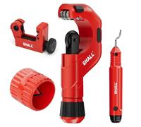 SHALL Set tagliatubi, tagliatubi per impieghi gravosi Ø 6-50 mm, mini tagliatubi Ø 3-22 mm, con 2 utensili sbavatori, adatto per PVC/alluminio/rame