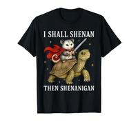 Shall Shenan e Poi Shenanigan Possum Turtle Meme Medievale Maglietta