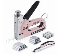 SHALL Staple Gun Heavy Duty, 3-in-1 Upholstery Staple Gun Kit with 3000 Staples, Stapler Remover, Manual Brad Nailer with Specific Staples Outlet Position Indicator
