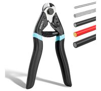 SHALL Tagliacavi metallico da 190 mm, modello per impieghi gravosi, in grado di tagliare cavi con diametro fino a 5 mm, con impugnatura a molla e dispositivo di bloccaggio di sicurezza