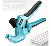 SHALL Tagliatubi in plastica da 1-5/8 (44 mm), Tagliatubi in PVC, Tagliatubi a cricchetto per tagliare tubi in plastica PEX, PVC e PPR con diametro esterno di 44mm Tubi in plastica di alta qualità