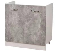 Shally Dogan Mobile Sottolavello per Cucina 2 Ante componibile Mobiletto base da 80 per lavello 80 x 50 x 85 cm Dona alla tua casa un aspetto moderno e luminoso, sfruttando al massimo lo spazio dispon