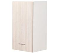 Shally Dogan Pensile da Cucina a Parete, Armadio Sospeso in Legno con Anta Singola 1 Ripiano e 2 Scomparti, Armadietto da Muro Spazioso e Resistente, Dimensioni 40 x 32 x 72H cm (Olmo)