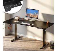 Scrivania Elettrica Regolabile Altezza 160x75x72-117cm Nero Console di Comando