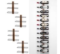 Shally Dogan Stand Portabottiglie da Muro per Vino con Scomparti Porta Bottiglie