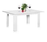 Tavolo Allungabile Cucina Sala Pranzo 110 a 150cm Bianco Frassinato Estensibile