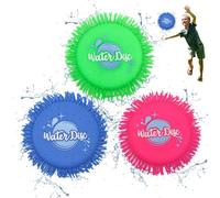shallyong 3 Pezzi Giocattolo Frisbee Acqua, Acqua Disco da Lancio, Bambini Acquatico Dischi Volanti, Dischi per Acqua Frisbee, Bambini Disco da Lancio, Acquatico Dischi Volanti