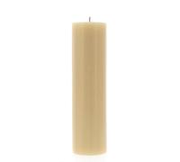 SHALOM - Candela Cero per Liturgia, Avvento E Quaresima in Cera D'api. Dimensioni 8x30 Cm