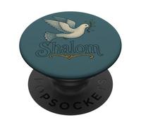 Shalom Colomba Pace Festività ebraiche Pasqua di Hashanah PopSockets PopGrip Adesivo