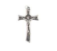 SHALOM - Croce San Benedetto In Metallo. Altezza 5 Cm