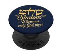 Shalom Interezza Solo il nostro Dio dà PopSockets PopGrip Adesivo