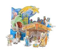 SHALOM - Presepe Componibile in Cartone per Bambini