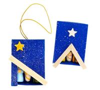 SHALOM - Presepe Piccolo in Scatolina. Dimensioni 5,2x3,8 Cm