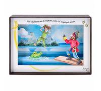 SHALOM - Quadro 3d In Scatola, Da Appoggio, Soggetto Peter Pan. Dimensioni 17x12 Cm