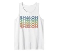 Shalom Retro, Hannukah Uomini Donne Bambini Ebraico Vacanze Ebraiche Canotta