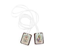 SHALOM - Scapolare In Stoffa San Giuseppe. Dimensioni 3x2,5 Cm.