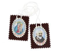 SHALOM - Scapolare In Stoffa San Pio. Dimensioni. Dimensioni 7x5,5 Cm