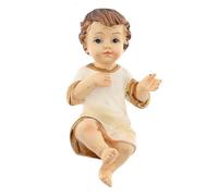 SHALOM - Statua Gesù Bambino Vestito, In Resina. Altezza 6,5 Cm
