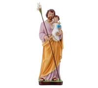 SHALOM - Statua San Giuseppe in Resina, Statua Religiosa Cattolica, Altezza 30 cm, Decorazione Sacra per Casa, Preghiera e Idea Regalo Religioso