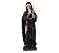 SHALOM - Statua Santa Chiara In Resina. Altezza 20,5 Cm