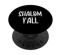 Shalom Y'all divertente ebraico ebraico pace dicendo PopSockets PopGrip Adesivo